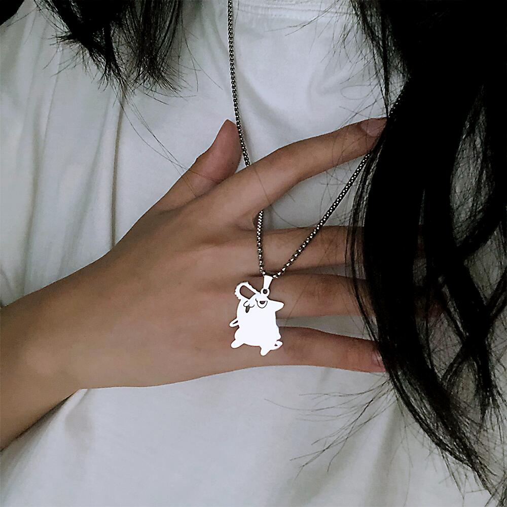 Anime - Streetwear - "LILL DEVIL" - Pochita Pendant Necklace Chainsaw Man Anime - Alpha Weebs