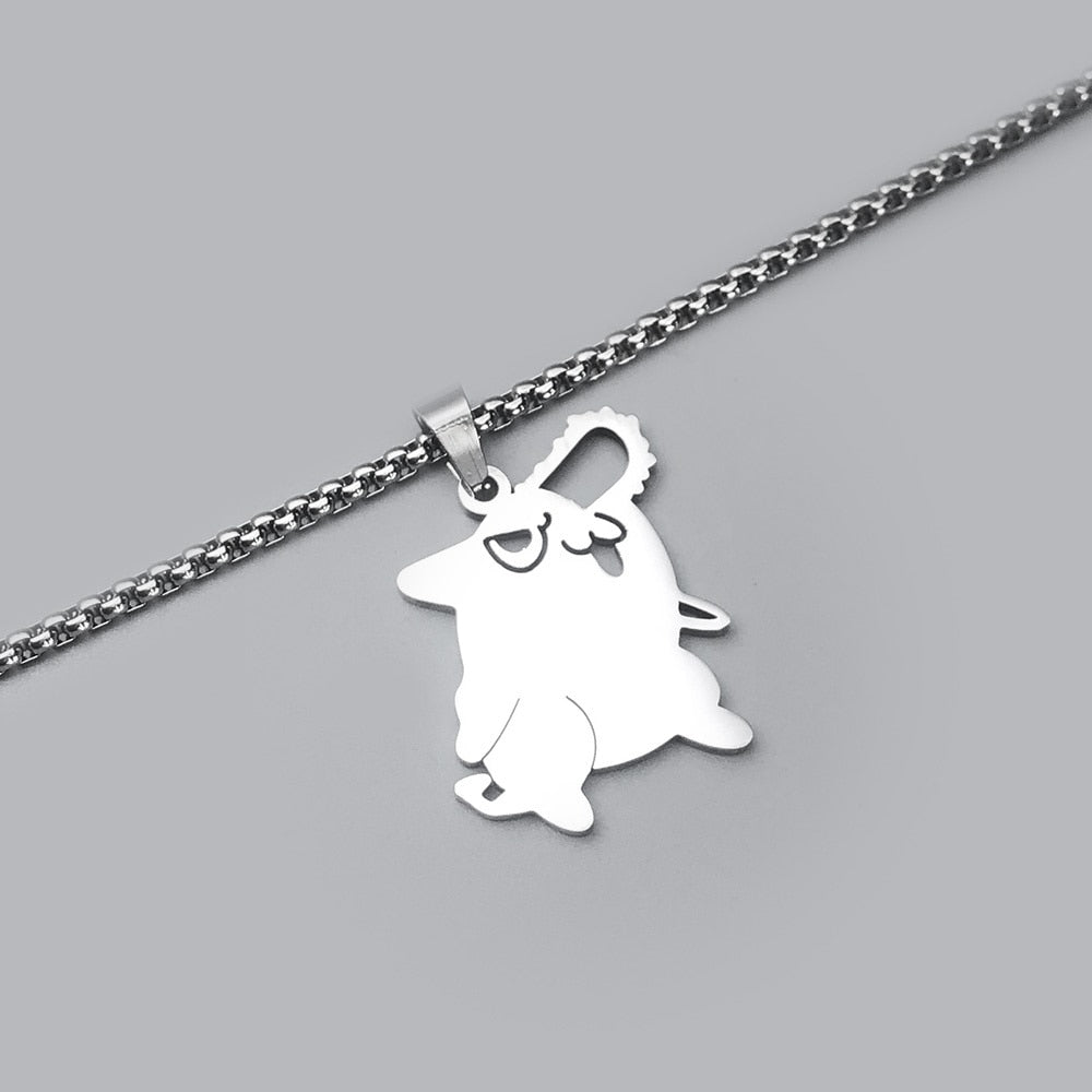 Anime - Streetwear - "LILL DEVIL" - Pochita Pendant Necklace Chainsaw Man Anime - Alpha Weebs