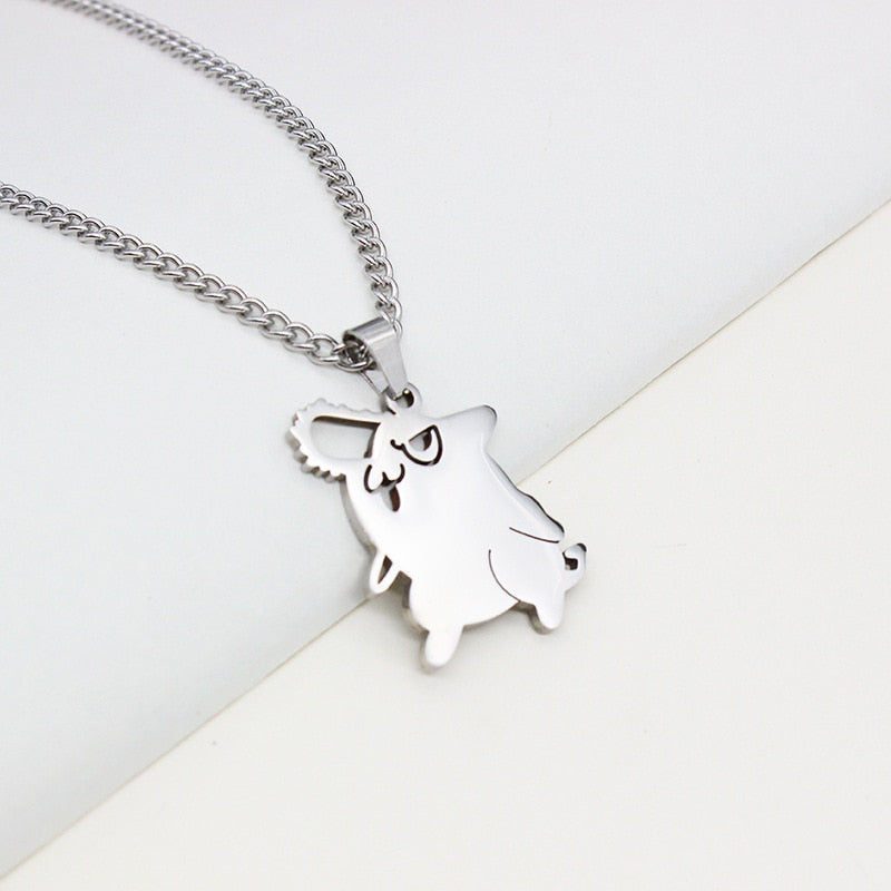 Anime - Streetwear - "LILL DEVIL" - Pochita Pendant Necklace Chainsaw Man Anime - Alpha Weebs