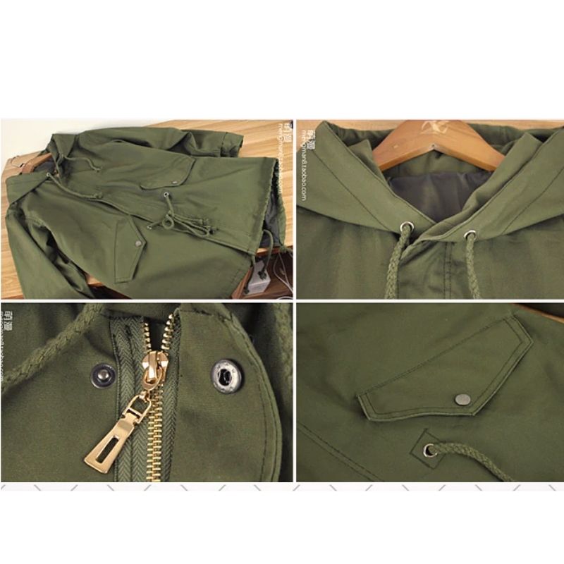 Anime - Streetwear - "DRIP CROP" - Survey Corps Long Hooded Coat | Green Color - AOT Anime Anime - Alpha Weebs