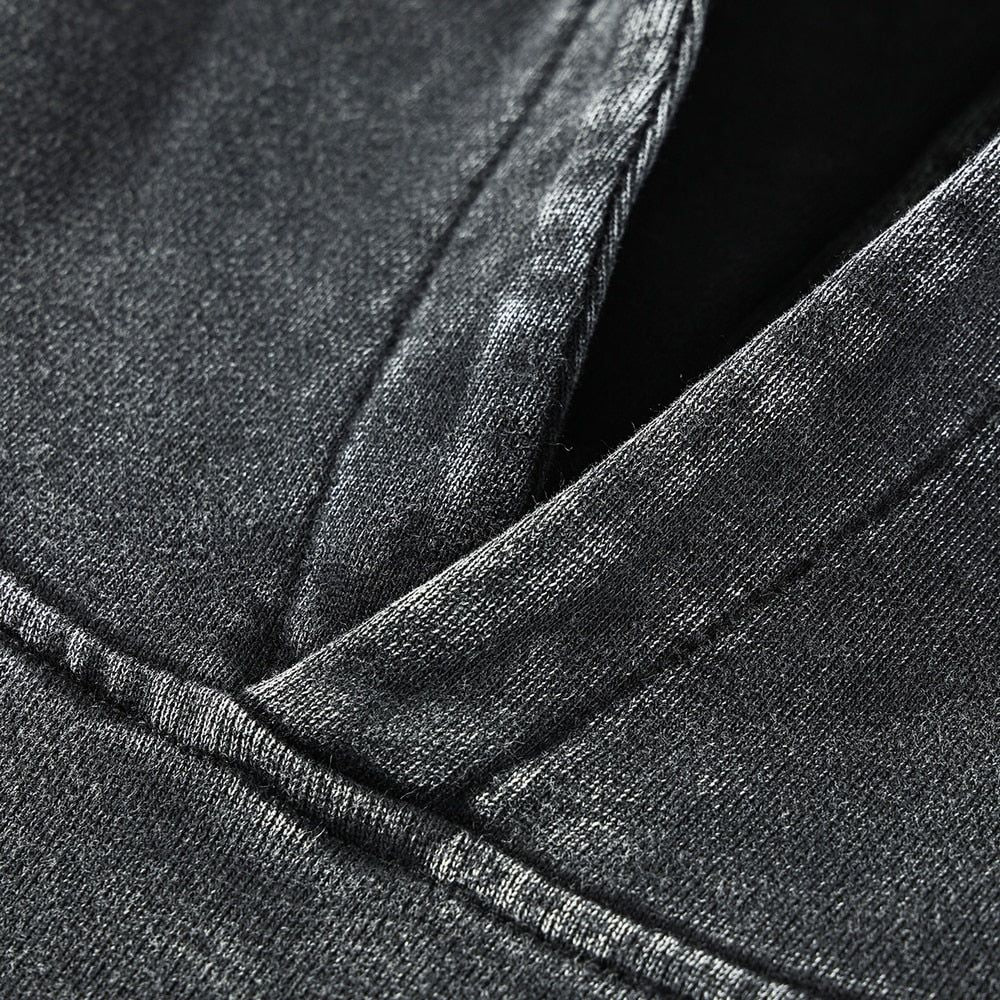 Anime - Streetwear - Berserk Anime Retro Style Oversized Vintage / Acid Washed Hoodie - Alpha Weebs