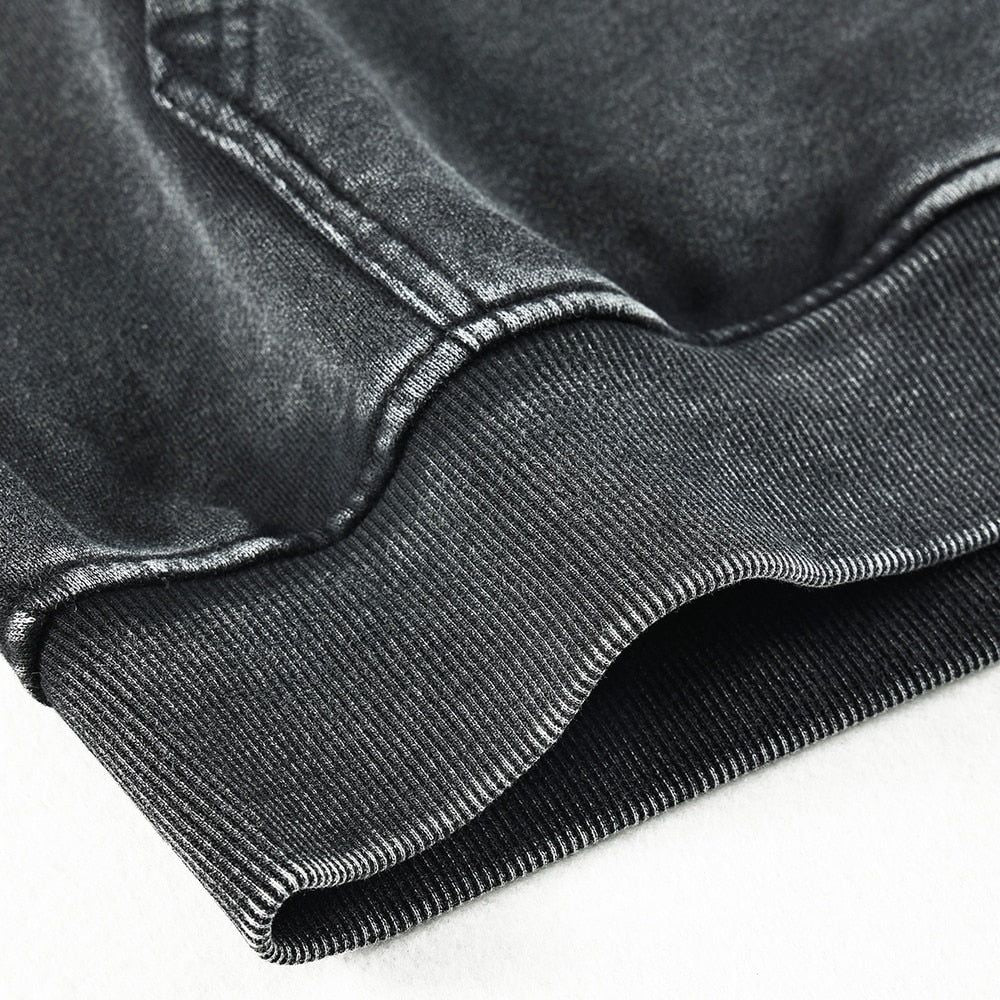 Anime - Streetwear - Berserk Anime Retro Style Oversized Vintage / Acid Washed Hoodie - Alpha Weebs