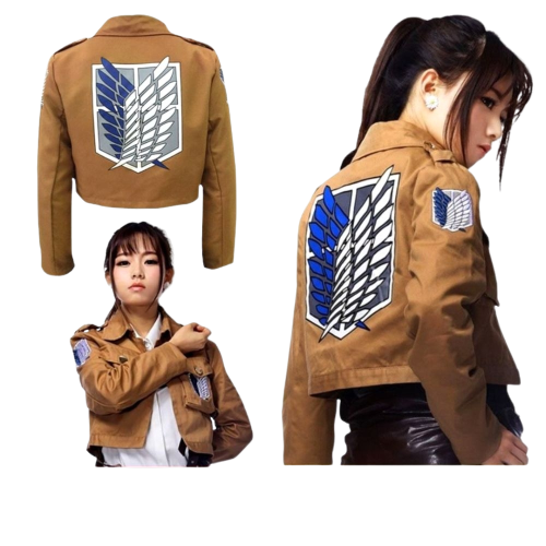 Anime - Streetwear - "SCOUTS REGIMENT" - AOT Anime Leather Jacket - Alpha Weebs