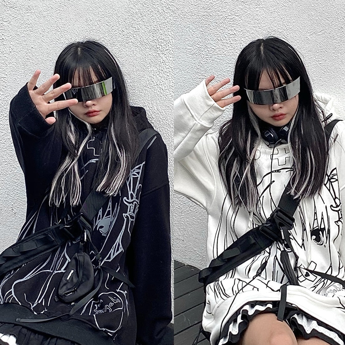 Anime - Streetwear - "LOVE BANDAGE" - Bentai Anime Hoodie | 2 Colors - Alpha Weebs