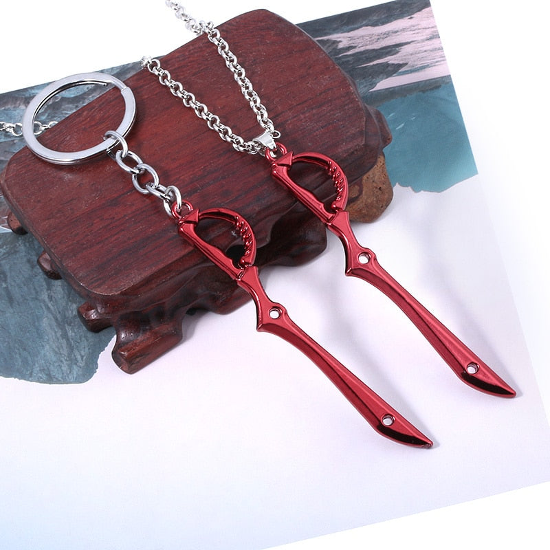 Anime - Streetwear - "SCISSOR" - Ryuko Kill la Kill Anime Necklaces / Keychains - Alpha Weebs