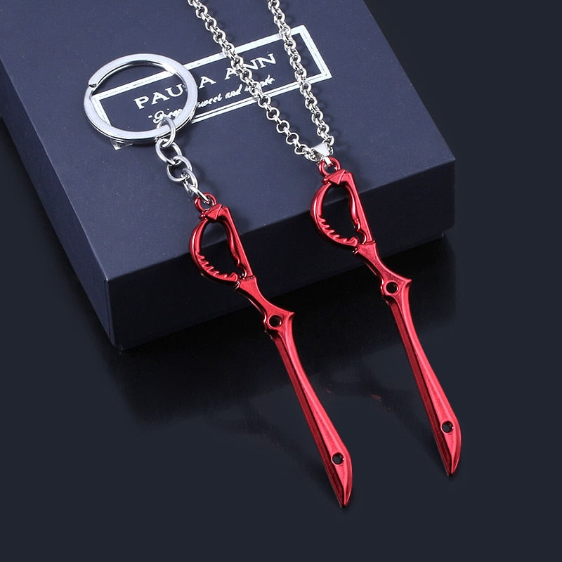 Anime - Streetwear - "SCISSOR" - Ryuko Kill la Kill Anime Necklaces / Keychains - Alpha Weebs