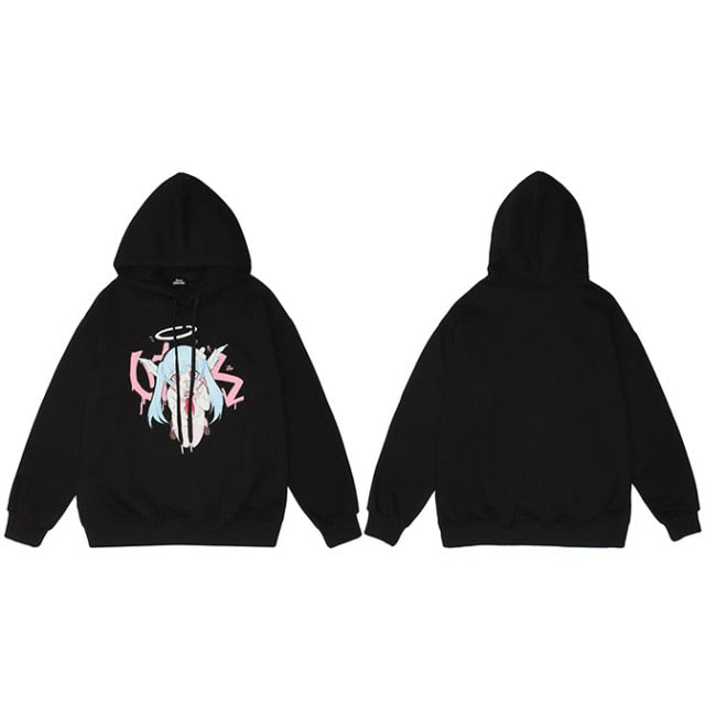 Anime - Streetwear - "ANGELIC" - Tenshi No Drop Anime Hoodie | 3 Colors - Alpha Weebs