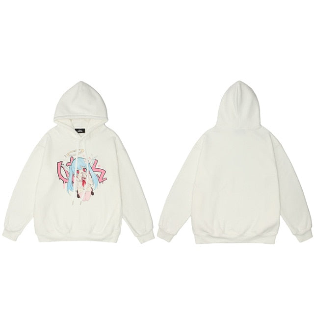 Anime - Streetwear - "ANGELIC" - Tenshi No Drop Anime Hoodie | 3 Colors - Alpha Weebs