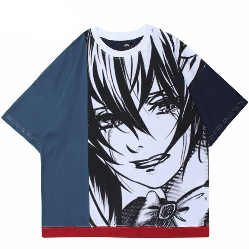Anime - Streetwear - "TEARS" - Kanashii Anime Frederic T-Shirt | 2 Colors - Alpha Weebs