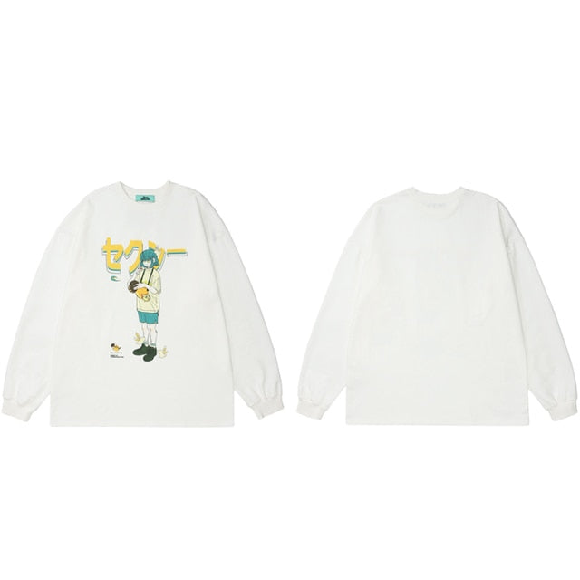 Anime - Streetwear - "NATURE FEEL" - Anime Sweatshirt | 2 Colors - Alpha Weebs