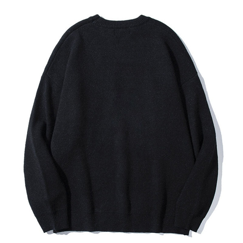 Anime - Streetwear - "CARELESS" - Anime Knitted Sweatshirt | 2 Colors - Alpha Weebs