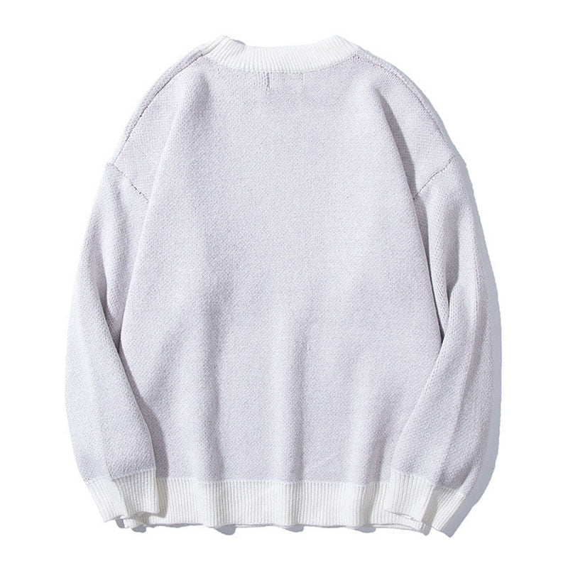 Anime - Streetwear - "CARELESS" - Anime Knitted Sweatshirt | 2 Colors - Alpha Weebs