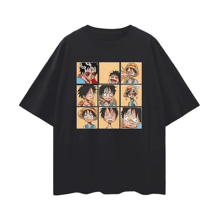"LILL MONKEY" - Luffy One Piece Anime Oversized T-Shirts | 5 Colors