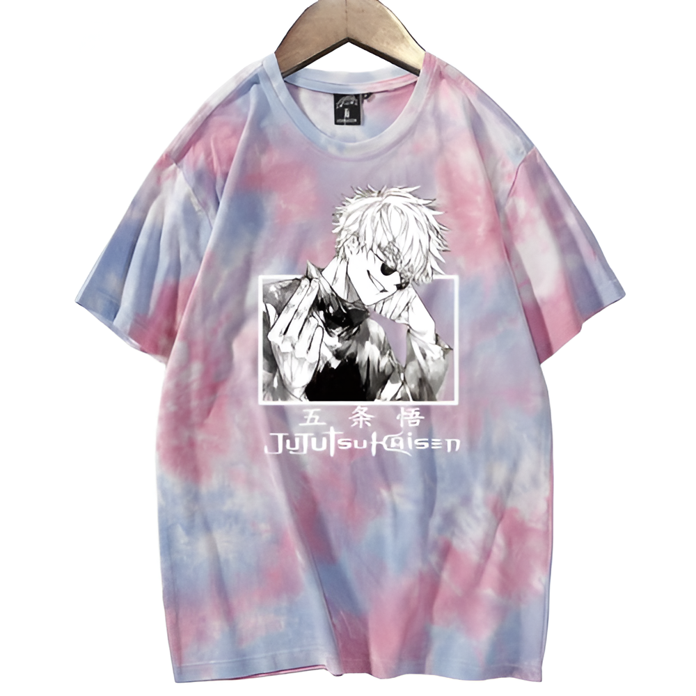 "DADDY SENSEI" - Jujutsu Kaisen Anime Satoru Gojo Oversized Tie Dye T-shirt | 5 Colors