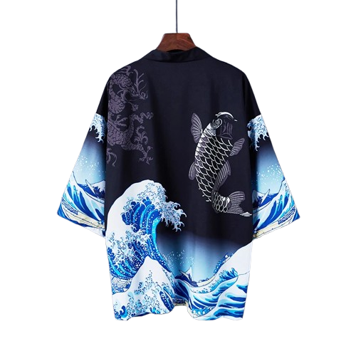 "KOI FISH" - Japanese Streetwear Anime Haori | 3 Options