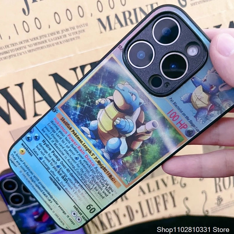 iphone pokemon card case POCKET PROTECTORS" - Kanto Starters - Pokemon Anime Phone Case