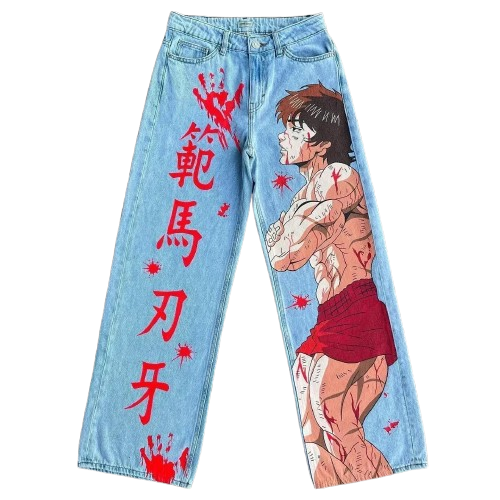 "OGRE'S SON" - Bak-Han - Grappler Anime Jeans