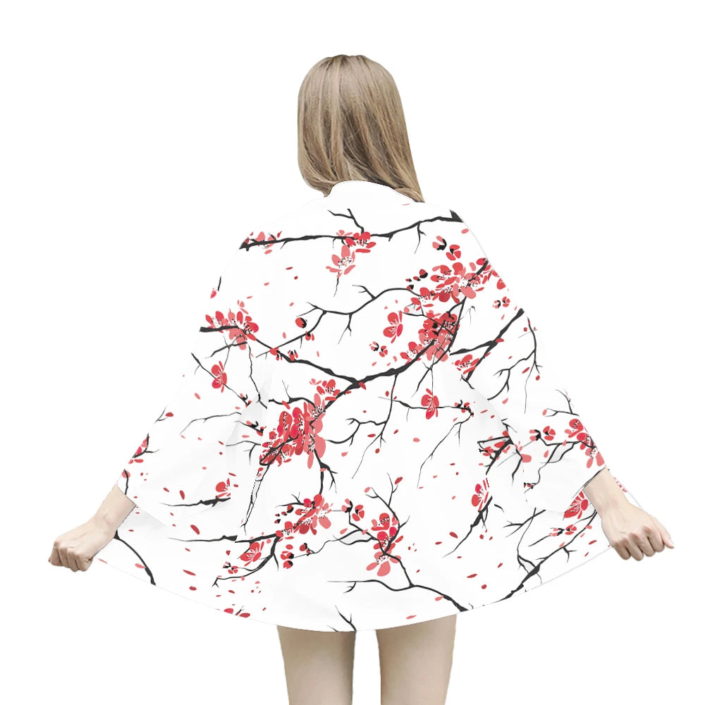 "FLORAL HAORI" - Japanese Streetwear Anime Kimono