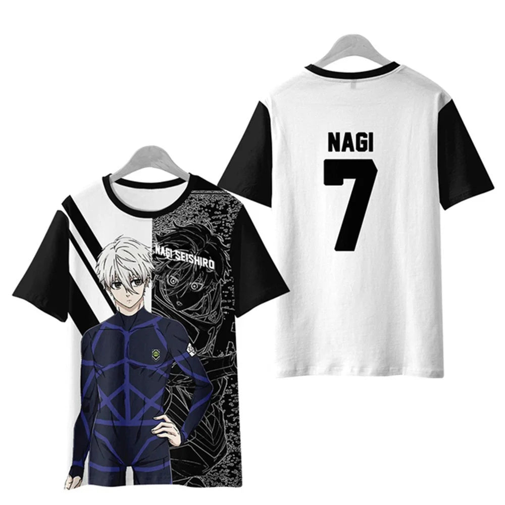 "LAZY GENIUS" - Nagi Seishiro - Blue Lock Anime T-Shirt