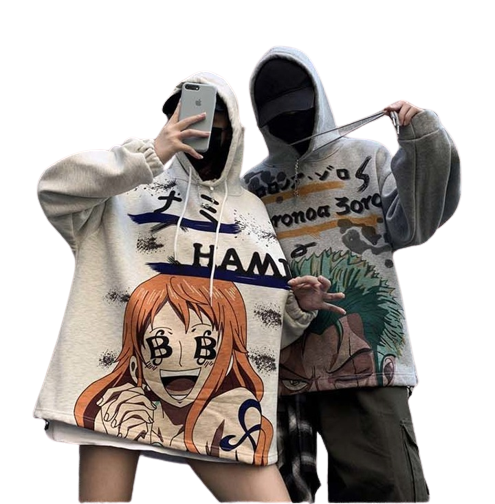 Roronoa Zoro - Nami One Piece Anime Oversized Hoodies | 2 Options