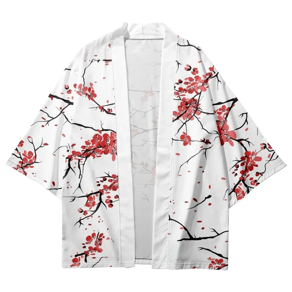"FLORAL HAORI" - Japanese Streetwear Anime Kimono