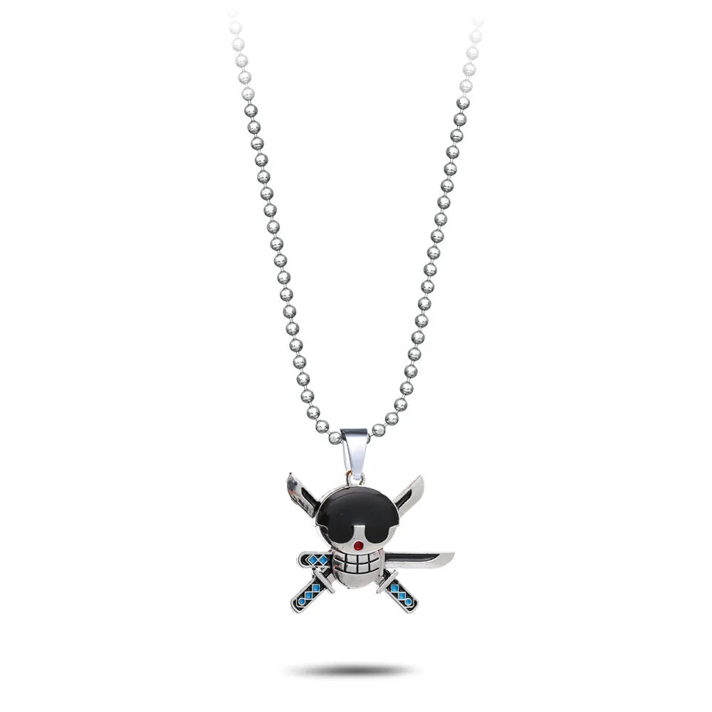 Anime - Streetwear - "KING OF HELL" - Roronoa Zoro - One Piece Anime Necklace - Alpha Weebs
