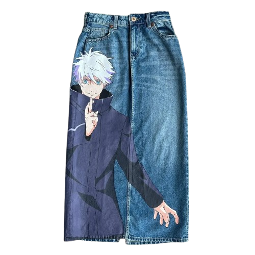 "SIX EYES" - Blindfolded Sorcerer - JJK Anime Jeans