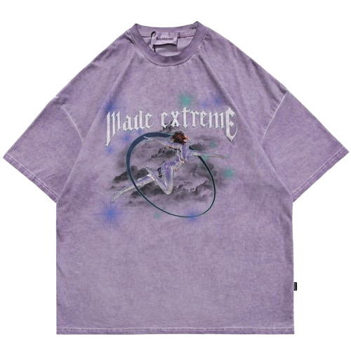 "MADE EXTREME" - Japanese Streetwear Anime Oversized T-Shirt