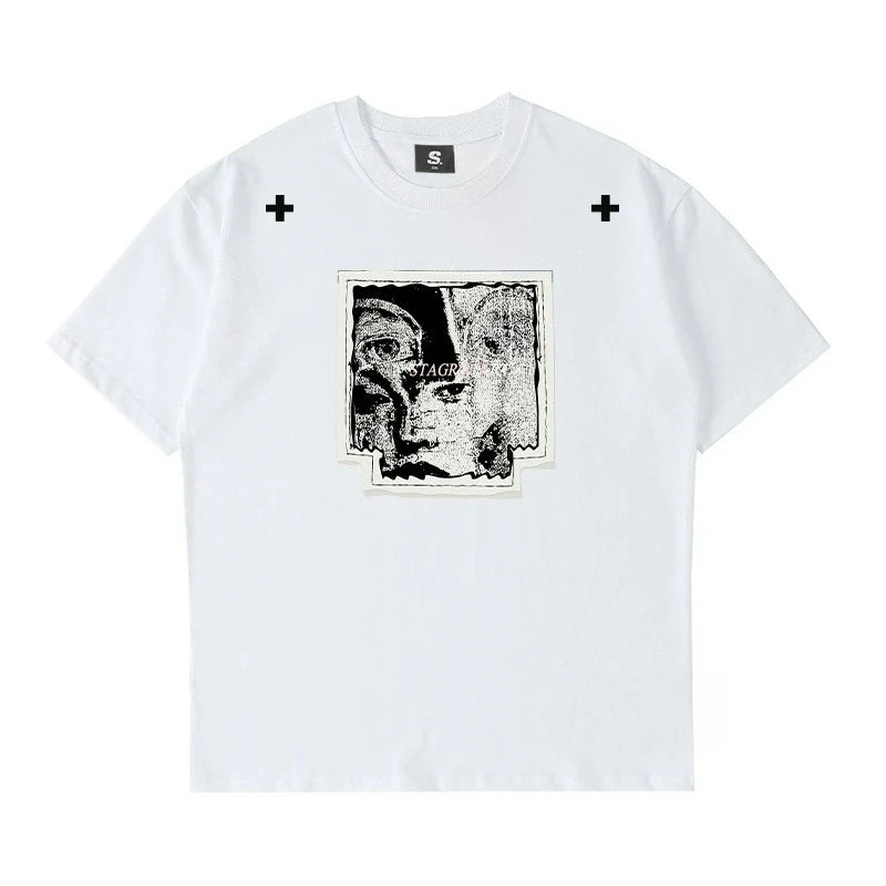 "FRACTURED MINDS" - Japanese Streetwear Anime T-Shirt