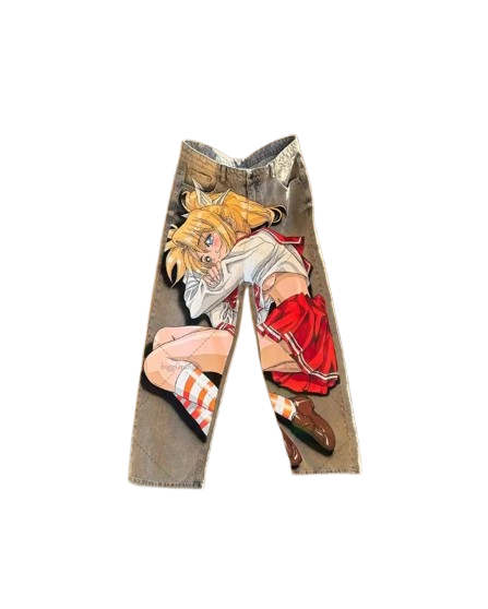 "SCHOOLGIRL" - Akar-Kami - To Heart Anime Jeans