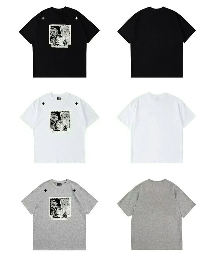 "FRACTURED MINDS" - Japanese Streetwear Anime T-Shirt