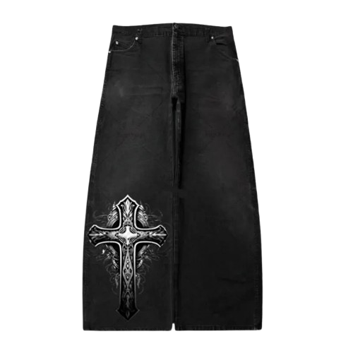 "BODY HORROR" - Japanese Streetwear Anime Jeans | 5 Options