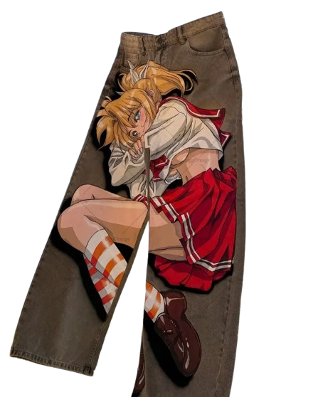"SCHOOLGIRL" - Akar-Kami - To Heart Anime Jeans