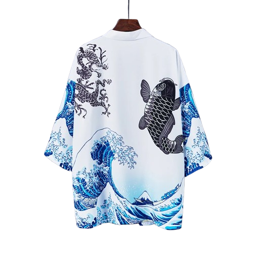 "KOI FISH" - Japanese Streetwear Anime Haori | 3 Options