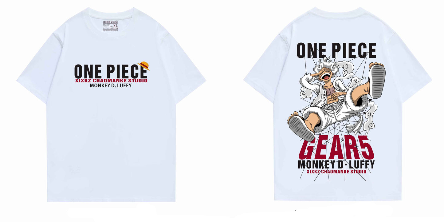 "GEAR-5" - Monkey D. Luffy - One Piece Anime Oversized T-Shirts | 2 Colors