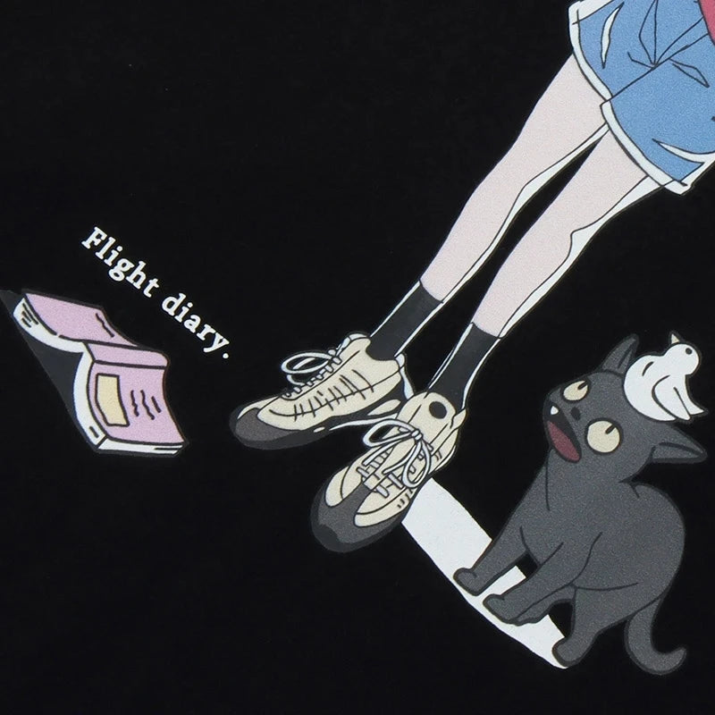 "HIKO SURU" - Japanese Streetwaer Anime Oversized T-Shirt | 2 Colors