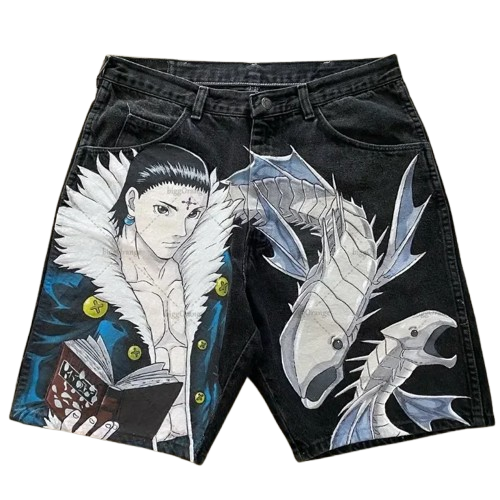 "SHADES" -  Chr-Luc - HxH  Anime Denim Shorts