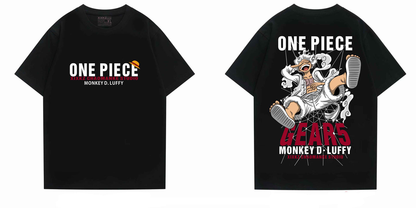 "GEAR-5" - Monkey D. Luffy - One Piece Anime Oversized T-Shirts | 2 Colors