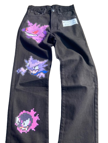 "LAVENDER TOWN" - Gen-Ar - Pocket Monsters Anime Jeans