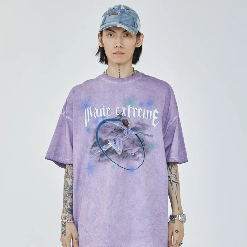 "MADE EXTREME" - Japanese Streetwear Anime Oversized T-Shirt