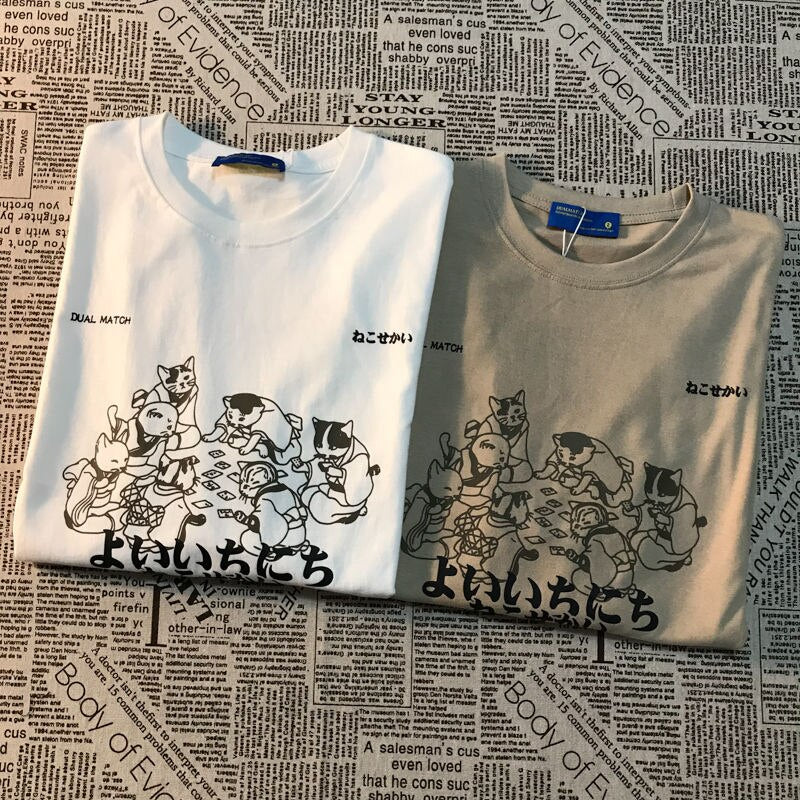"NEKO" - Anime Oversized T-Shirts | 2 Colors