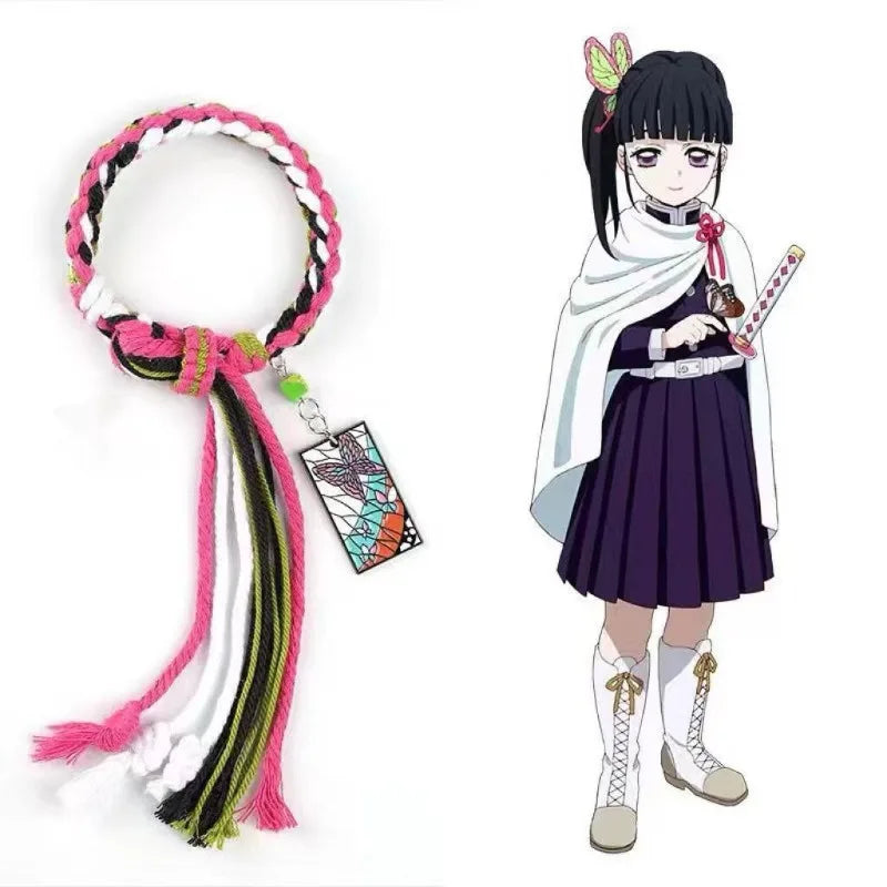Demon Slayer Reincarnation Bracelet Fashion Adjustable Braided Couple Bracelet Creative Anime Jewelry Sets for Women Men Gifts