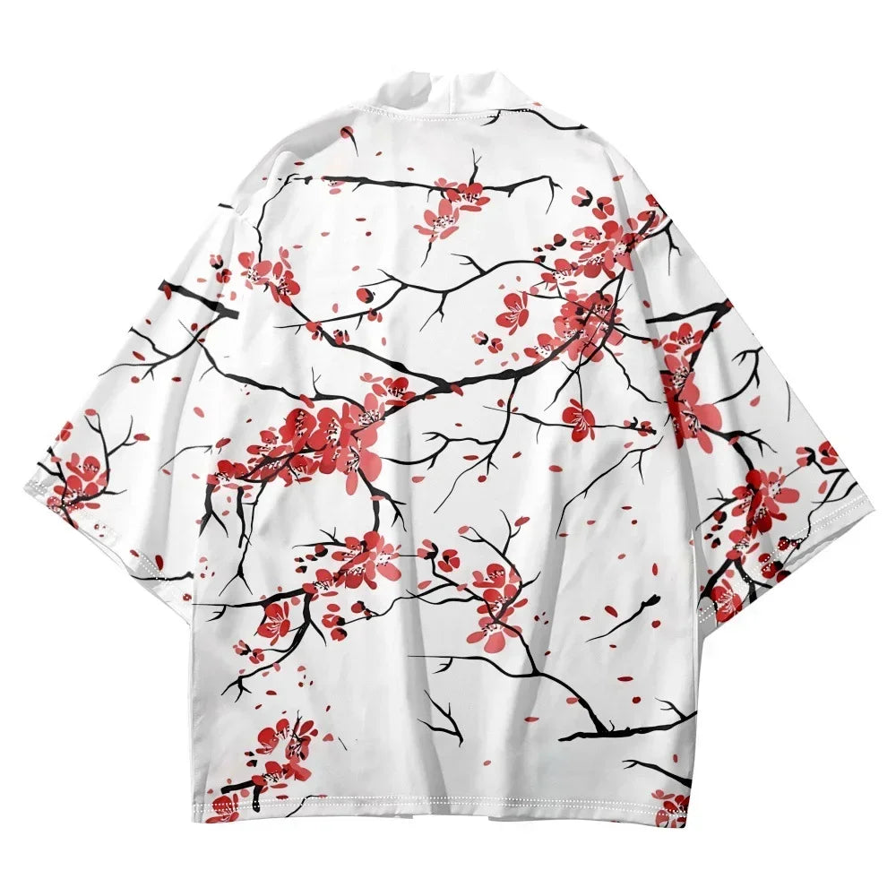 "FLORAL HAORI" - Japanese Streetwear Anime Kimono