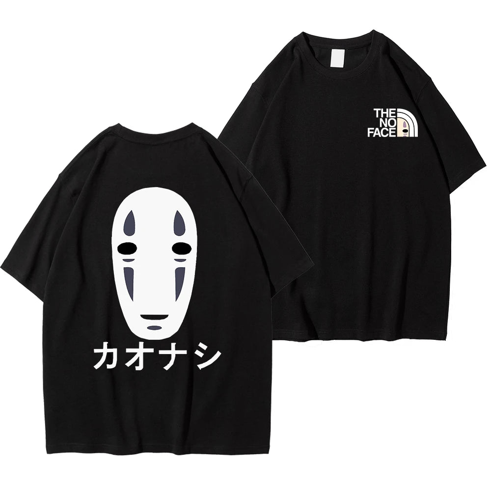 "FACELESS GHOST" - Spirited Away Anime Oversized T-Shirt