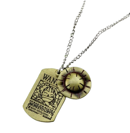 Anime - Streetwear - "FIFTH EMPEROR" - Monkey D. Luffy - One Piece Anime Necklace - Alpha Weebs