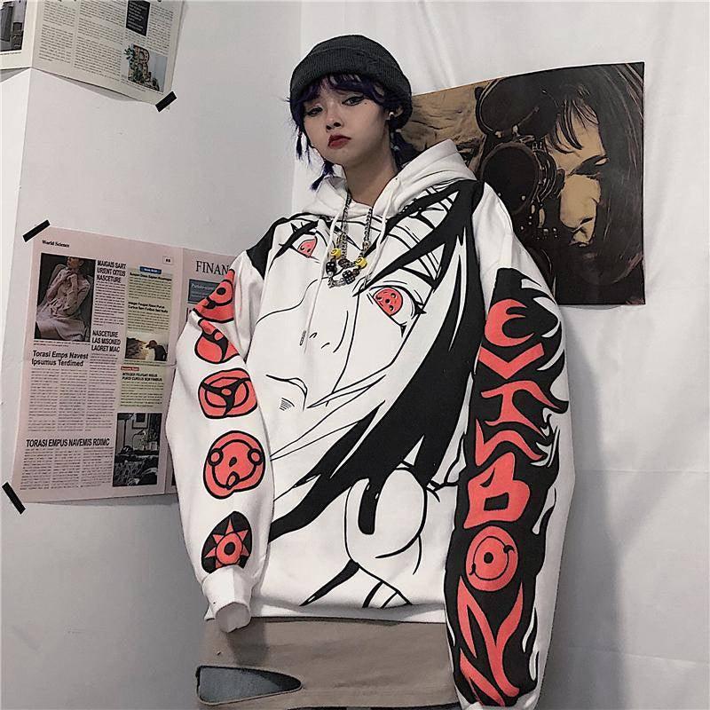 Anime - Streetwear - "MISUNDERSOOD TRAITOR" - Naruto Anime Itachi Oversized Hoodie - Alpha Weebs