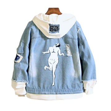 Anime - Streetwear - AOT Regiments Denim - Anime Oversized Hoodie | 4 Colors - Alpha Weebs