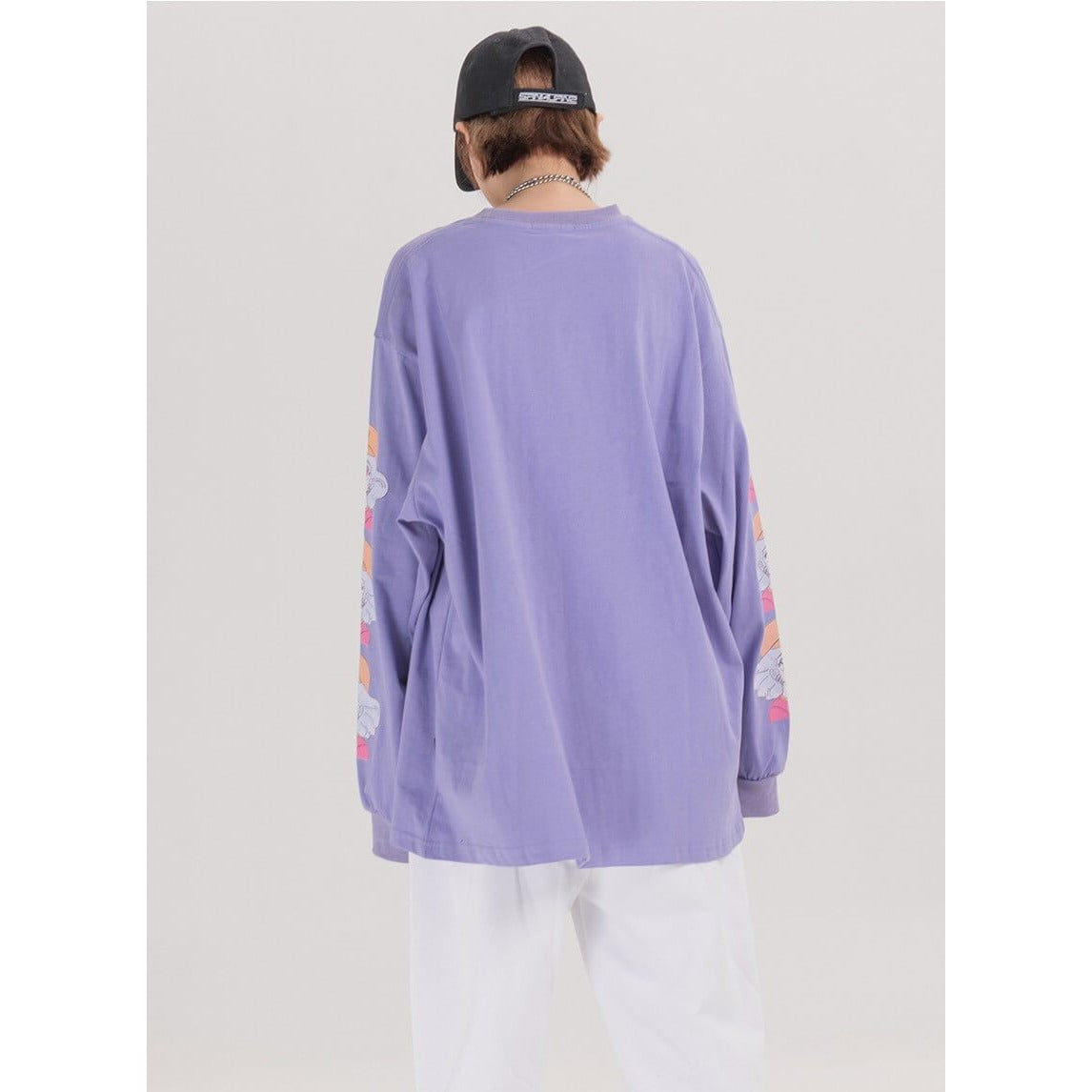 Anime - Streetwear - "LOGICAL" - Anime Girl Oversized Sweatshirt | 3 Colors - Alpha Weebs