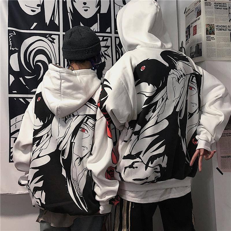 Anime - Streetwear - "MISUNDERSOOD TRAITOR" - Naruto Anime Itachi Oversized Hoodie - Alpha Weebs