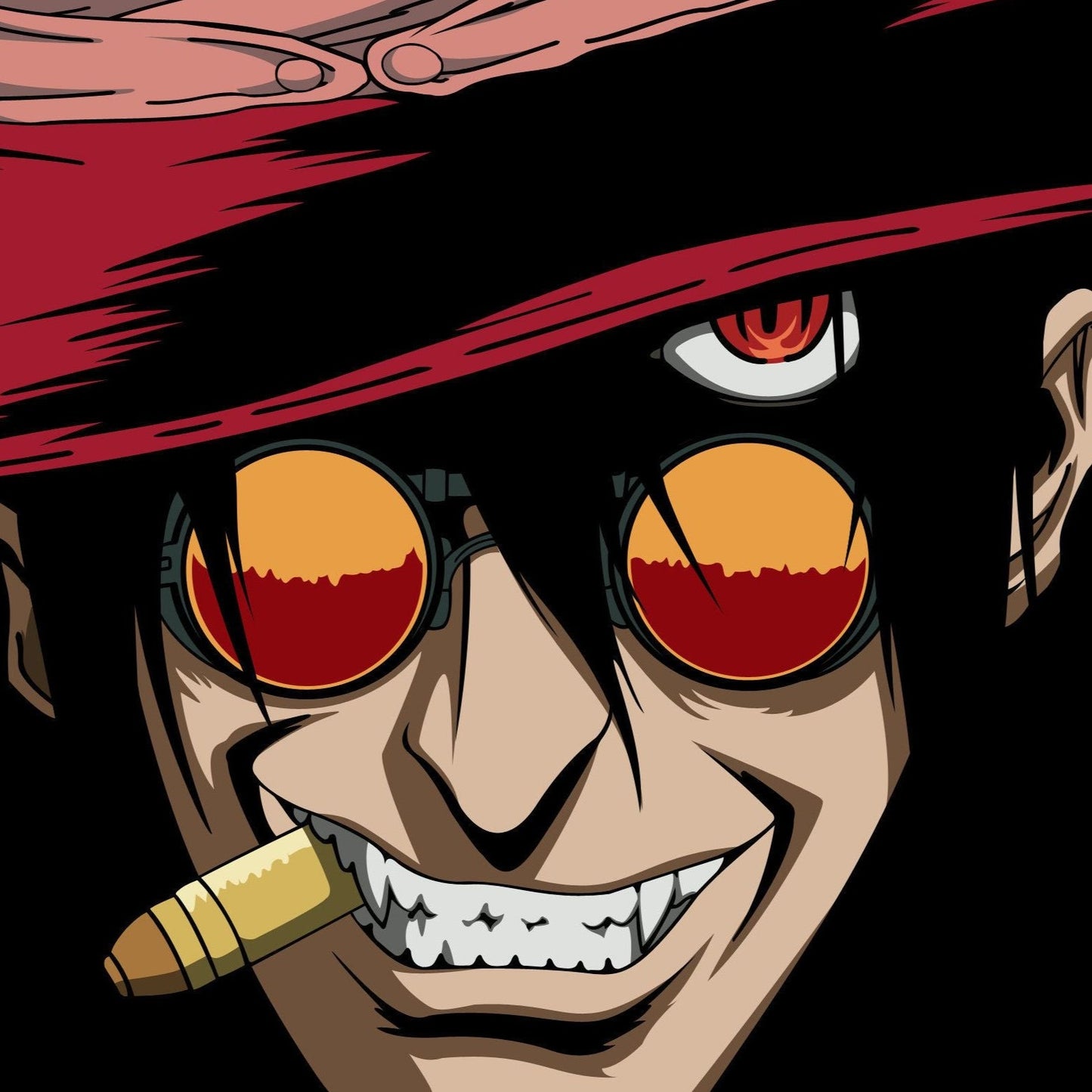 Anime - Streetwear - "VLAD THE IMPALER" - Alucard Hellsing Anime Sunglasses - Alpha Weebs